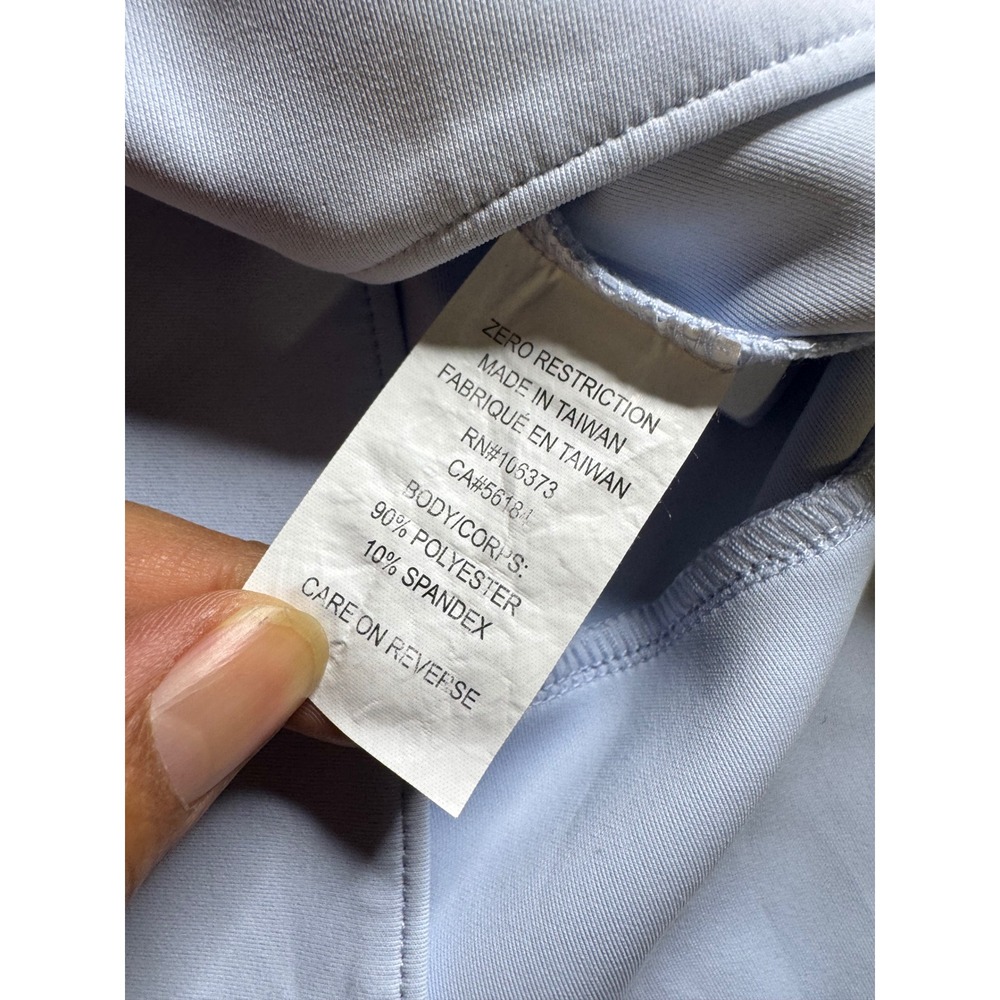 Zero Restriction Womens‎ Light Blue Quarter Zip Pullover Active Top Size Small - Picture 5 of 9
